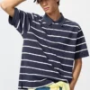 Unisex Dry Pique stripete pologensere | Bred stripe