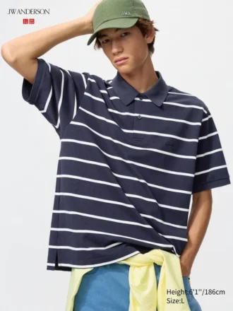 Unisex Dry Pique stripete pologensere | Bred stripe