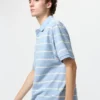 Unisex Dry Pique stripete pologensere | Bred stripe