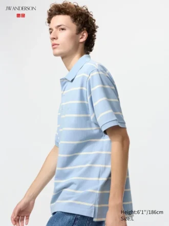 Unisex Dry Pique stripete pologensere | Bred stripe