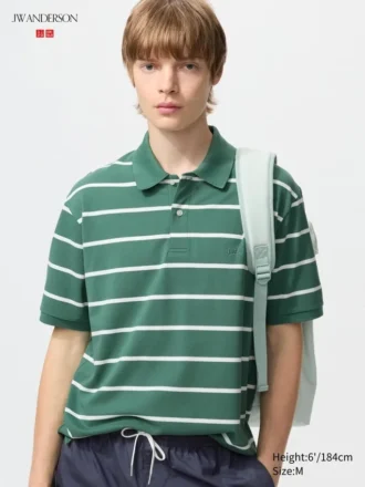 Unisex Dry Pique stripete pologensere | Bred stripe