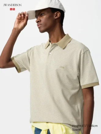 Unisex Dry Pique stripete pologensere | Smale striper