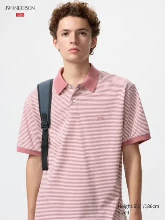 Unisex Dry Pique stripete pologensere | Smale striper