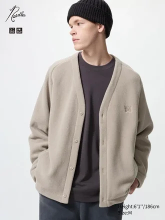 Unisex fleece-cardigan