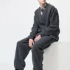 Unisex fleecebukser med vid benvidde