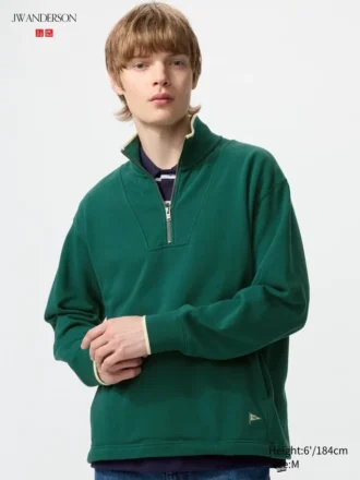 Unisex-gensere med halv glidelås