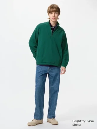 Unisex-gensere med halv glidelås