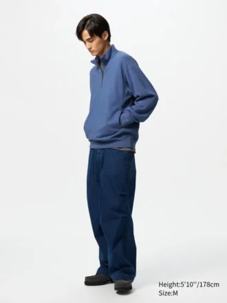 Unisex-gensere med halv glidelås