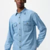 Unisex-jeansskjorte