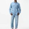 Unisex-jeansskjorte