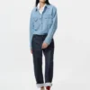 Unisex-jeansskjorte