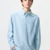 Unisex Oxford Oversized-skjorter | Stripet
