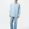 Unisex Oxford Oversized-skjorter | Stripet