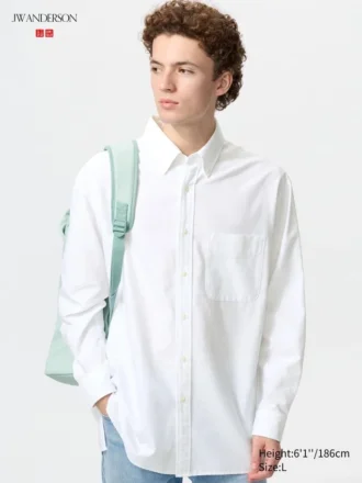 Unisex Oxford-skjorte i oversized-modell