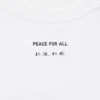 Unisex Peace for All-T-skjorte med trykk | Hakuju Kuiseko