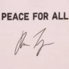 Unisex Peace for All-T-skjorte med trykk | Hana Tajima