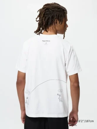 Unisex Peace for All-T-skjorte med trykk | Hideki Kuriyama