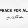 Unisex Peace for All-T-skjorte med trykk | Julian Opie