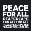 Unisex Peace for All-T-skjorte med trykk | Kashiwa Sato