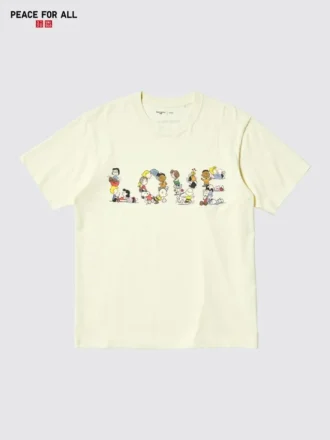 Unisex Peace for All-T-skjorte med trykk | Peanuts