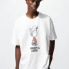 Unisex Peanuts UT grafisk T-skjorte