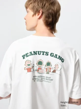 Unisex Peanuts UT grafisk T-skjorte