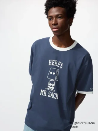 Unisex Peanuts UT grafisk T-skjorte