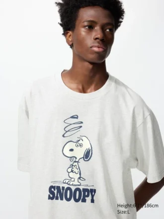 Unisex Peanuts UT grafisk T-skjorte