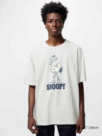 Unisex Peanuts UT grafisk T-skjorte