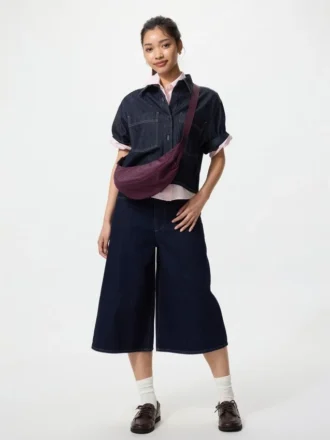 Unisex rund mini-veske for skulderen