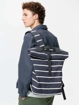 Unisex-ryggsekk med rulletopp | Stripet