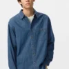 Unisex-skjorte i lett denim