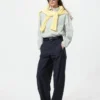Unisex-skjorter i bredvevd stoff | Knappestolpe | Stripet