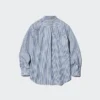 Unisex-skjorter i bredvevd stoff | Knappestolpe | Stripet