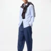 Unisex stretch-bukser med kort lengde | Denim