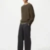 Unisex stretch-bukser med kort lengde | Denim
