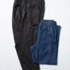 Unisex stretch-bukser med kort lengde | Denim