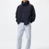 Unisex stretch-bukser med kort lengde | Seersucker