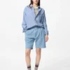 Unisex Stretch Easy Shorts | Denim | 8″