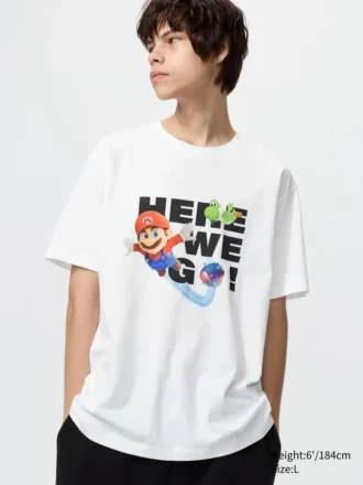Unisex Super Mario Galaxy Movie UT grafisk T-skjorte