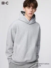 Unisex-sweatshirt, oversized gensere med hette