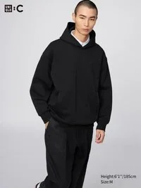 Unisex-sweatshirt, oversized gensere med hette
