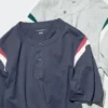 Unisex T-skjorte med henleyhals