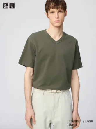Unisex T-skjorte med V-hals