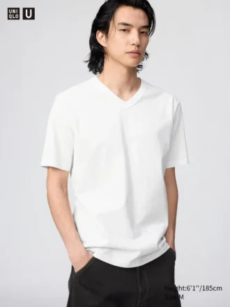 Unisex T-skjorte med V-hals