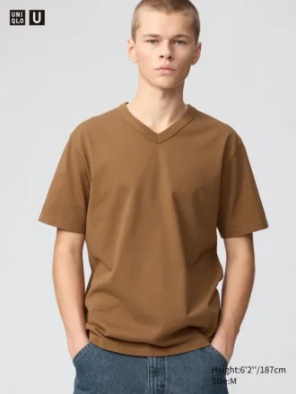 Unisex T-skjorte med V-hals