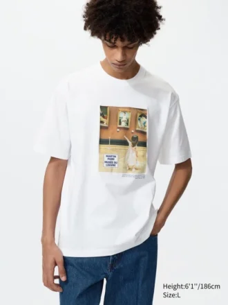 Unisex the Louvre UT grafisk T-skjorte