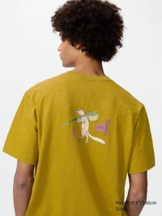 Unisex Ukiyo-E Animals UT grafisk T-skjorte