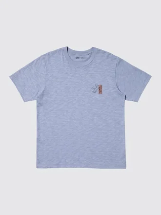 Unisex Ukiyo-E Blue UT grafisk T-skjorte