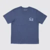 Unisex Ukiyo-E Blue UT grafisk T-skjorte
